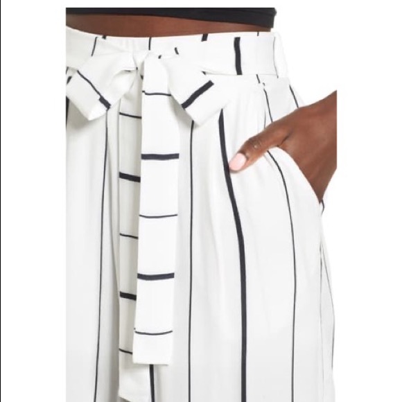 Leith Cropped Palazzo Pants White Size Small - Picture 2 of 16